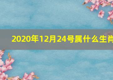 2020年12月24号属什么生肖