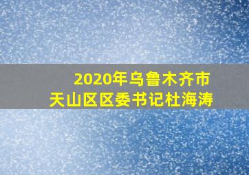 2020年乌鲁木齐市天山区区委书记杜海涛