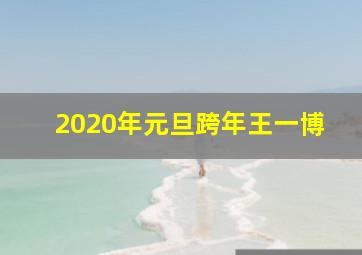 2020年元旦跨年王一博