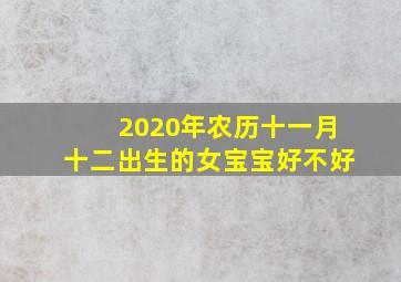 2020年农历十一月十二出生的女宝宝好不好