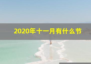 2020年十一月有什么节