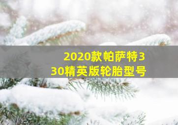 2020款帕萨特330精英版轮胎型号