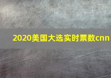 2020美国大选实时票数cnn