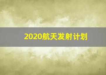 2020航天发射计划