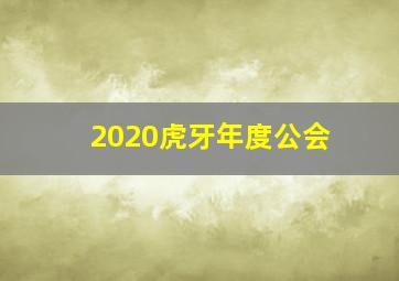 2020虎牙年度公会