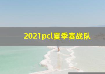 2021pcl夏季赛战队