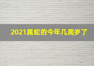 2021属蛇的今年几周岁了