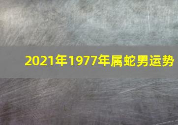 2021年1977年属蛇男运势