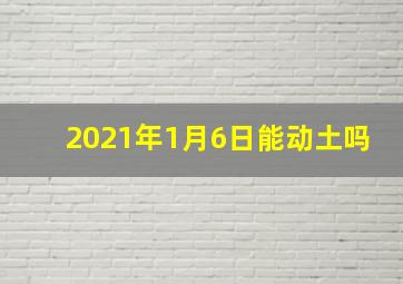 2021年1月6日能动土吗