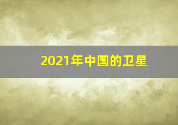 2021年中国的卫星