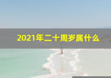 2021年二十周岁属什么