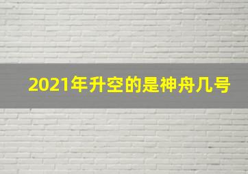 2021年升空的是神舟几号