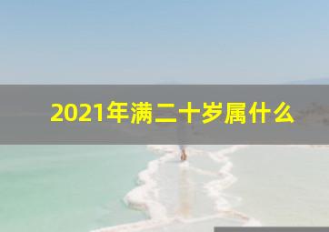 2021年满二十岁属什么