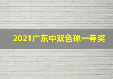 2021广东中双色球一等奖