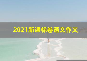 2021新课标卷语文作文