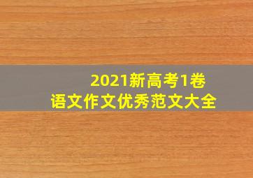 2021新高考1卷语文作文优秀范文大全