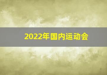 2022年国内运动会