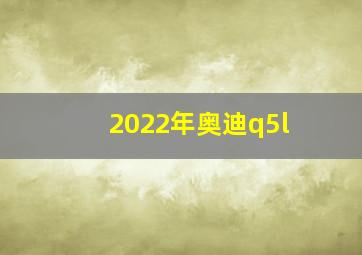 2022年奥迪q5l