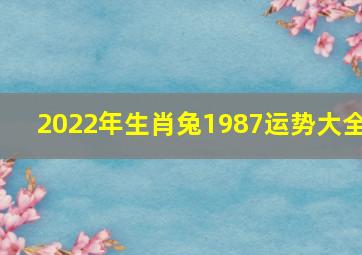 2022年生肖兔1987运势大全