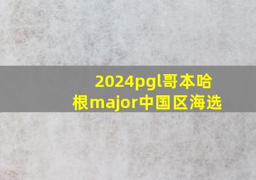 2024pgl哥本哈根major中国区海选