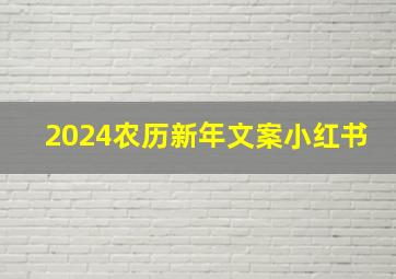 2024农历新年文案小红书