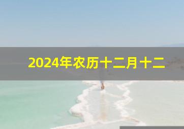 2024年农历十二月十二