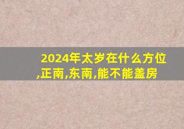 2024年太岁在什么方位,正南,东南,能不能盖房