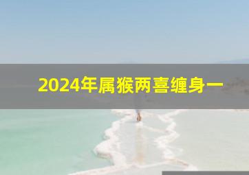 2024年属猴两喜缠身一