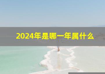 2024年是哪一年属什么