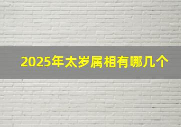 2025年太岁属相有哪几个