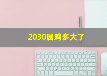 2030属鸡多大了