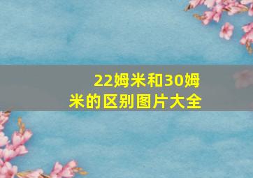 22姆米和30姆米的区别图片大全