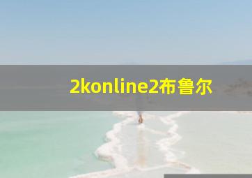 2konline2布鲁尔