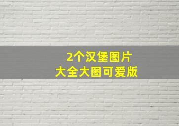 2个汉堡图片大全大图可爱版