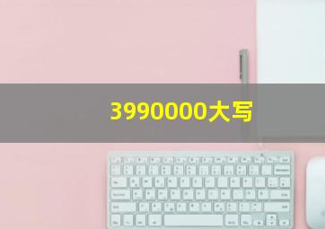 3990000大写