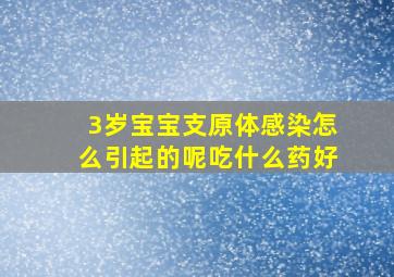 3岁宝宝支原体感染怎么引起的呢吃什么药好