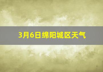 3月6日绵阳城区天气