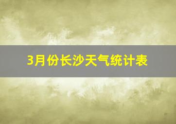 3月份长沙天气统计表