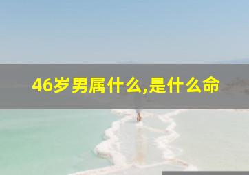 46岁男属什么,是什么命