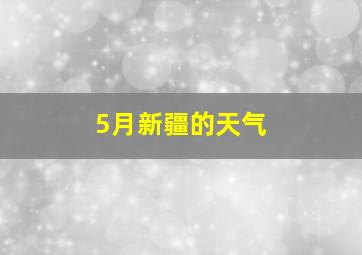 5月新疆的天气