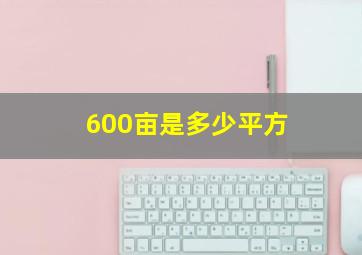 600亩是多少平方