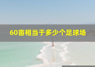 60亩相当于多少个足球场