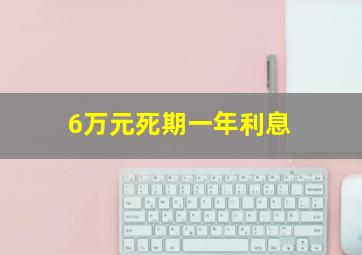 6万元死期一年利息