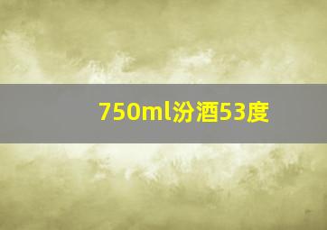 750ml汾酒53度