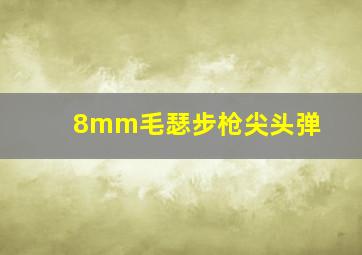 8mm毛瑟步枪尖头弹