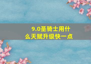 9.0圣骑士用什么天赋升级快一点