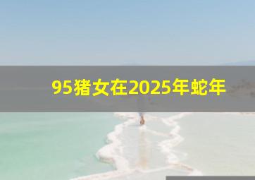 95猪女在2025年蛇年