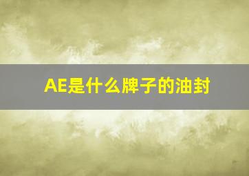 AE是什么牌子的油封