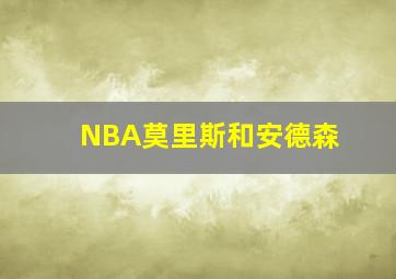 NBA莫里斯和安德森