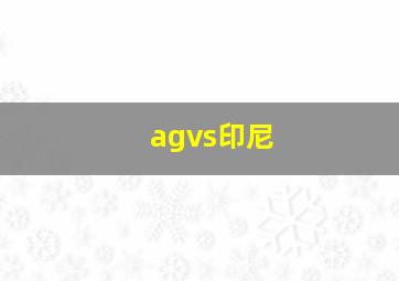 agvs印尼